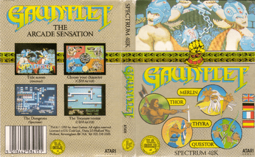 Gauntlet box art for ZX Spectrum
